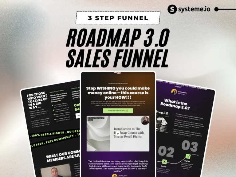 Roadmap 3.0 Systeme.io Sales Funnel Mockup (1)