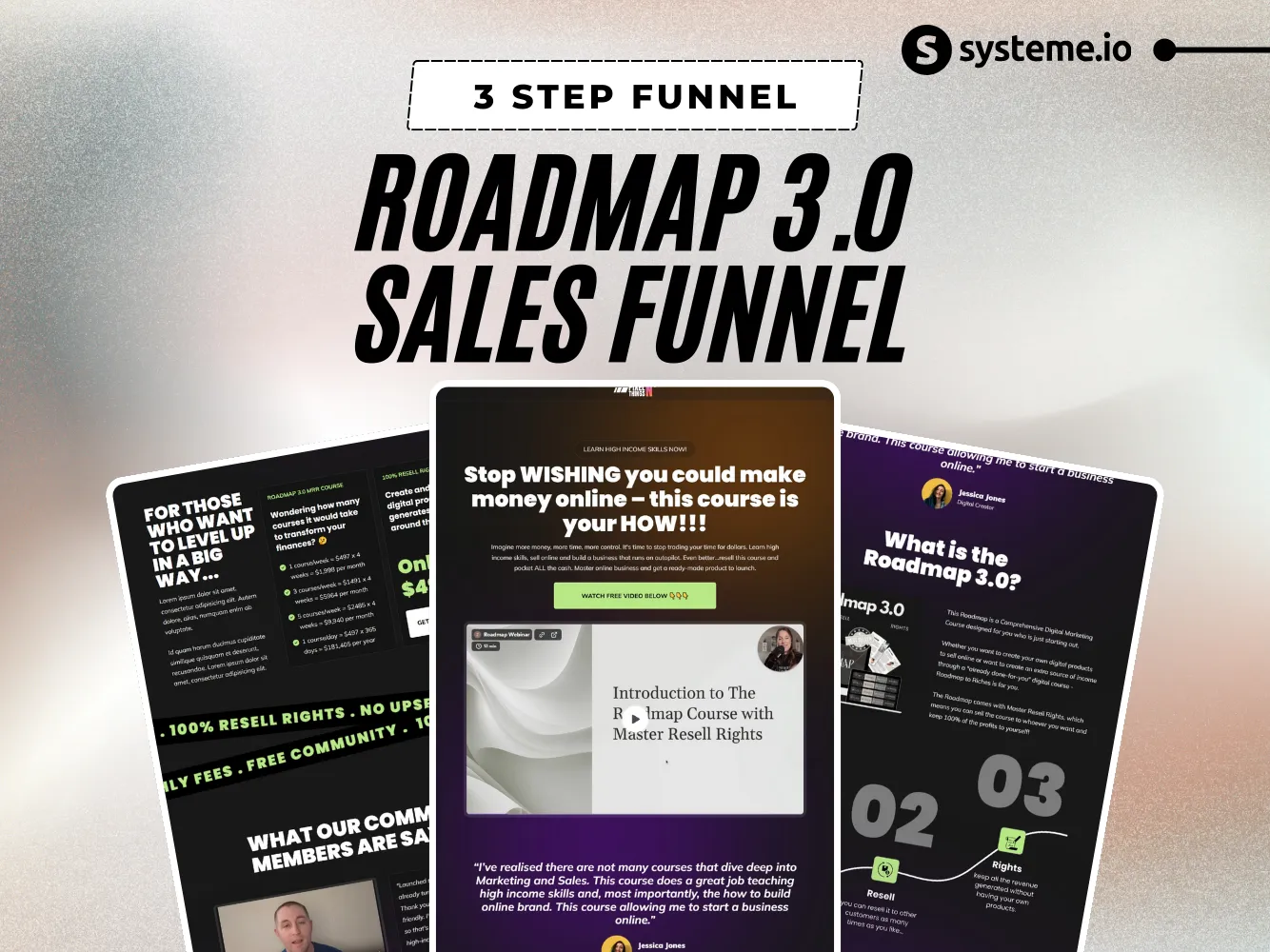 Roadmap 3.0 Systeme.io Sales Funnel | Done-For-You Funnel For Your ...