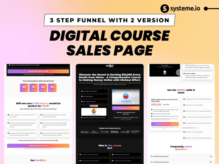 Systeme.io Digital Course Done-For-You Sales Funnel Mockup (1)