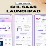 1-page GoHighLevel SaaS landing page template – clean layout for software founders and GHL white-label sellers