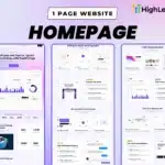 GHL Homepage Sections – High Converting SaaS Website Template Layout