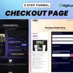 GoHighLevel Checkout Page Template for Course Sales