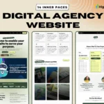 GoHighLevel digital agency website template with 14 inner pages – modern, responsive design for GHL users selling services online