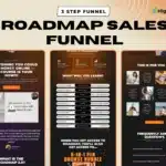 GoHighLevel roadmap funnel template – 3-step funnel for selling online courses with a visual roadmap or mini-course offer