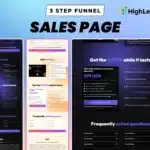 Preview of GoHighLevel Sales Page Template for Online Courses