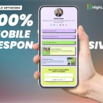 100% mobile responsive link in bio template for gohighlevel – professional social media landing page design with contact form for coaches and service providers