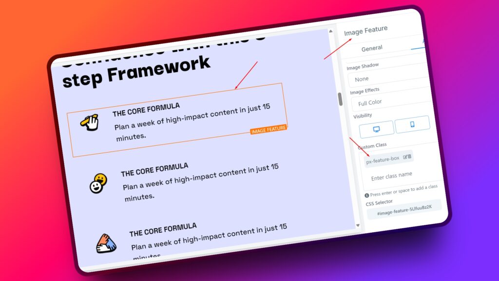 feature image custom css for ghl builder