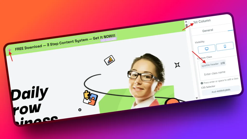 top header image screenshot for ghl