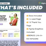 what’s included in this gohighlevel dfy funnel – 1 opt in page, 1 thank you page, mobile optimized, and figma design files