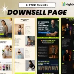 gohighlevel fitness funnel downsell page