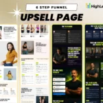 gohighlevel fitness funnel tripwire, checkout, multiple upsell & downsell pages, thank you page