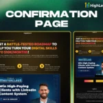 confirmation page example for free lead magnet download ghl funnel for digital products