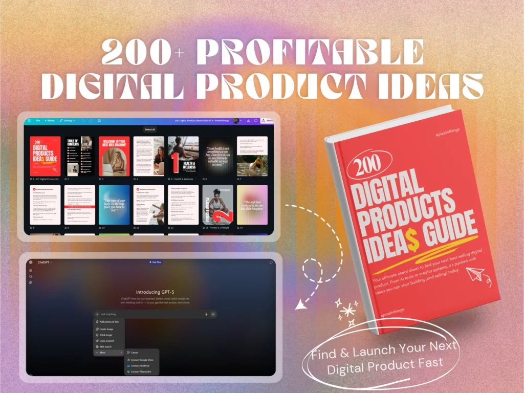 200 profitable digital product ideas plr guide for beginners to find and launch their next online product fast