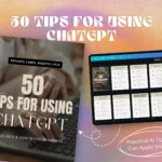 50 chatgpt tips and ai hacks guide for digital entrepreneurs with plr license and editable canva design