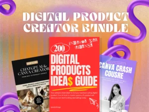 complete digital product creator bundle 2025 including canva templates, chatgpt guides, and plr business resources