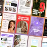 editable canva layouts showing bundle contents, mockups, and digital product designs for plr sellers