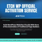 etch wp official activation service preview – install and activate etch wordpress builder under partner unlimited license by pixelnthings, includes updates an