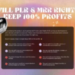 full plr and mrr rights for digital products bundle allowing creators to edit, rebrand, and sell for 100% profit