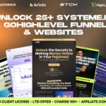 unlock 25+ systeme.io and gohighlevel funnels and website templates pixelvault client edition ltd with unlimited client license