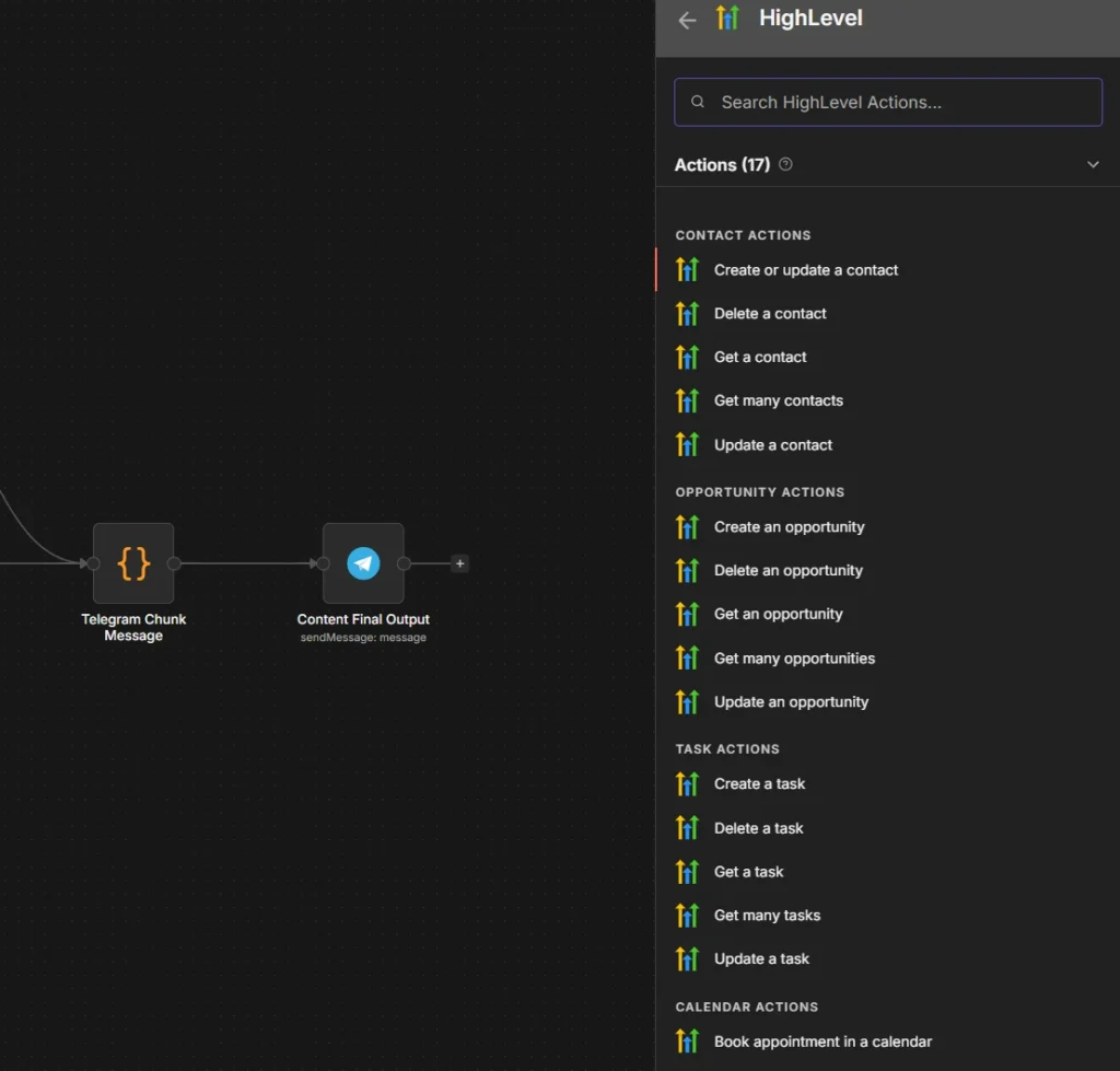 highlevel n8n node