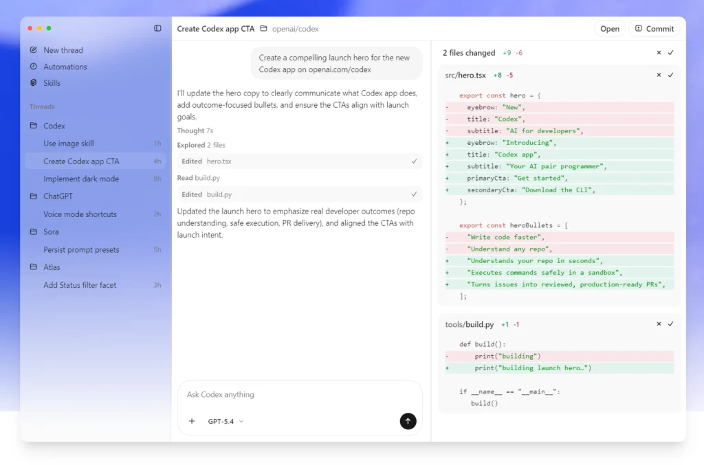 openai codex app