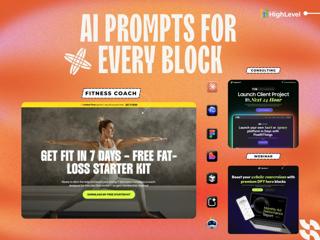 ai prompts for every hero block