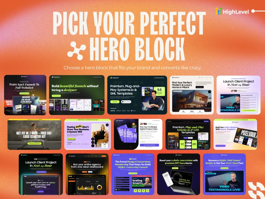 pick your perfect ai hero block